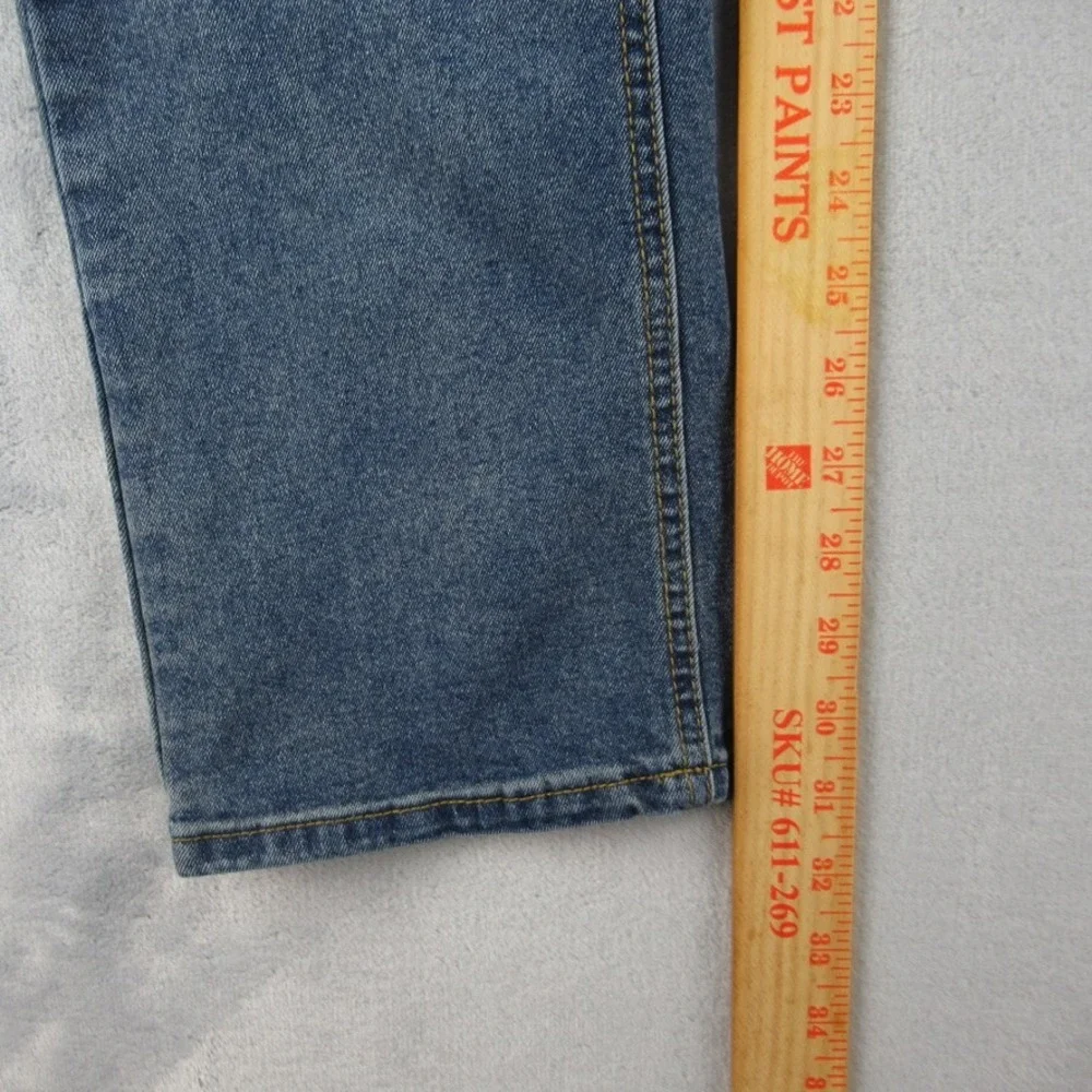 Smith & Mills Mens Stretch Denim Jeans Medium Wash Size 36 Classic Fit‎ Blue